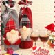 thumbnail image 3 of Funda para botella de vino navideña con diseño de Papá Noel, soporte para botellas de champán, decoración de mesa, regalo, día de Acción de Gracias, festivales festivos, decoración para cenas navide, 3 of 4