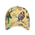 thumbnail image 2 of Naloa Original Classic Low Profile Hat Men Women Baseball Cap Dad Hat Adjustable Unconstructed Beautiful Bright Birds And Flowers Print Cap, 2 of 9