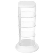 Phlegsive 3-Tier Hair Accessories Organizer with Lid and Rotating Container