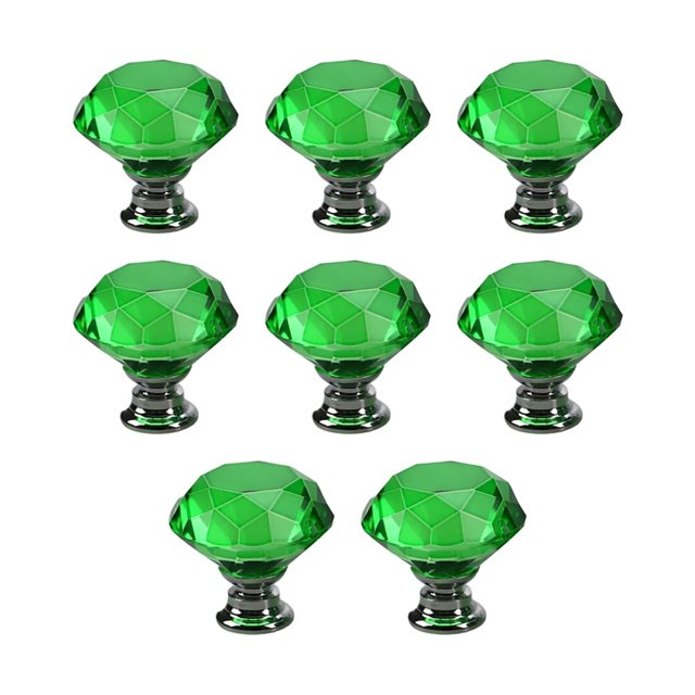 8pcs Crystal Knobs For Furniture Easy-to-install Wide Range Of Applications Kitchen Cabinet Handle