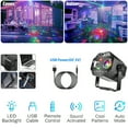 thumbnail image 4 of Disco Party Light with Remote - 72 Patterns, 3 Sound-Controlled Modes, Timer Function, HD Strobe Stage Effect for Indoor Decor, Birthday & Holiday Celebrations, 4 of 10