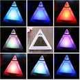thumbnail image 5 of Triangle Colorful Color Changing Alarm Clock Lazy Alarm Clock LED Colorful Alarm Clock Triangle Pressure Reducing Small Alarm Clock, 5 of 5