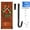 Black, variant on Active Mind Ltd 12" Over Door Hanger Hook - Heavy Duty Metal Wreath Holder for Christmas Decor & Front Door, Multi-Use Hanging Hooks for Ornaments/Seasonal Decor/Towels, White