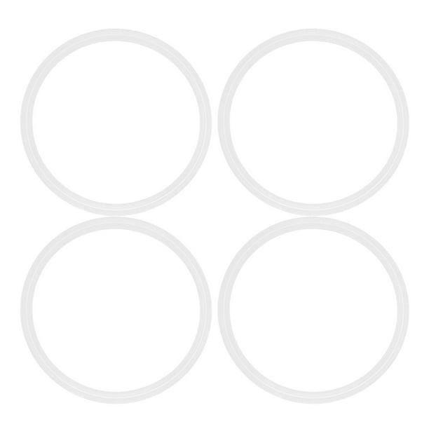 4 anillos de sellado de silicona elásticos para botellas, reutilizables, para tapas de botellas.
