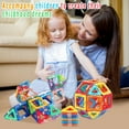 thumbnail image 7 of RUseeN Magnetic Tiles Toys for 3 4 5 6 7 8+ Year Old Boys Girls Preschool Learning Sensory Montessori Toys for Toddlers STEM Creativity/Educational Toys for Kids Christmas Birthday Gifts, 60PCS, 7 of 7
