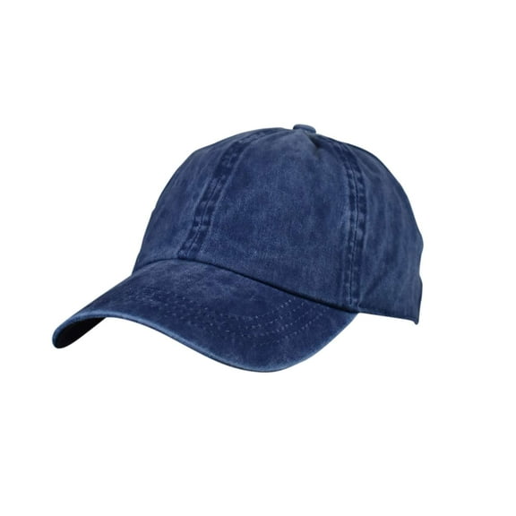D&Y Unisex Washed Low Profile Adjustable Baseball Cap, Navy