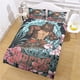 thumbnail image 3 of Bearachild Funda de edredón de 3 piezas, fundas de almohada exquisitas, ropa de cama de fibra de poliéster de varios tamaños Multicolor, juego de Juegos de cama LYCLB210925008 M Bearachild HA011561-08, 3 of 6