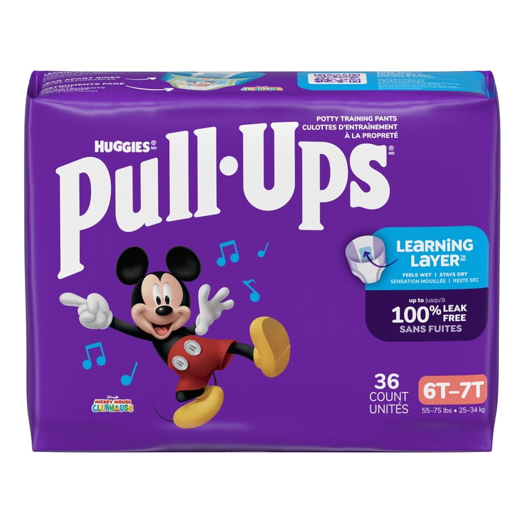 Pull-Ups Boys' Potty Training Pants, 6T-7T (55-75 lbs), 72 Count