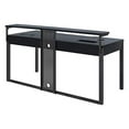 thumbnail image 4 of OSP Furniture Adaptor 63 Inch Gaming Desk with RGB LED Lights and Smart Power Hub, Matte Black, 4 of 5