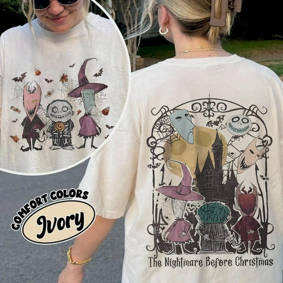 Retro The Nightmare Before Holiday Lock Shock Barrel Disney Costume Party Shirt, Jack Skellington Oogie Boogie Bash, Wdw Disneyland Family Tee, S-5Xl Shirt