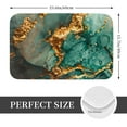 thumbnail image 2 of Non Slip Door Mat, Emerald Color Gold Marble Fast Drying Bath Tub Mats, Absorbent Bathroom Rugs Entrance Welcome Mat, Bath MatS for Tub, Floor, Home, Kitchen, Hotel,16x24in, 2 of 7