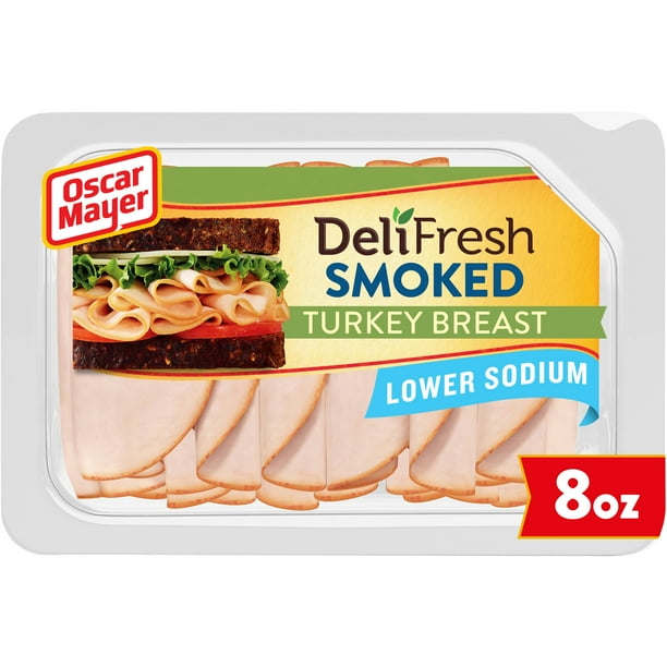 Oscar Mayer Smoked Turkey Breast, Low Sodium Lunch Meat, 8 oz