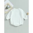 thumbnail image 4 of Arvbitana Infant Baby Boys Girls Sweatshirt Rompers Long Sleeve Solid Color Jumpsuit with Pockets Newborn Casual Clothes 3M 6M 9M 12M 18M, 4 of 7