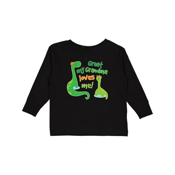 Inktastic My Great Grandma Loves Me Boys Long Sleeve Toddler T-Shirt