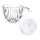 thumbnail image 4 of Vaso de vidrio para cereales, tazón de vidrio con tapa, tazón de vidrio para gachas, taza de desayuno con asa, tazón para leche y fruta., 4 of 5