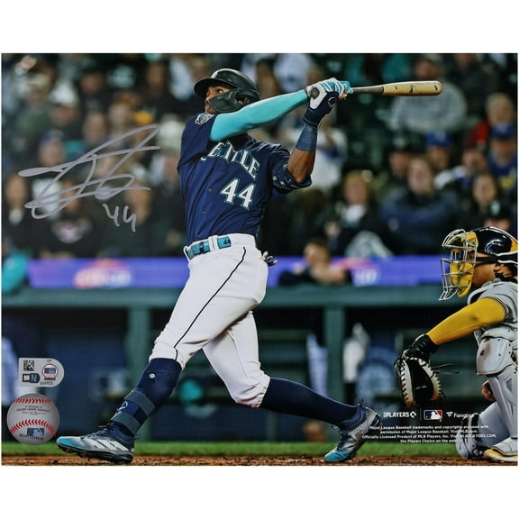 Julio Rodriguez Seattle Mariners Autographed 8" x 10" Hitting Photograph - Fanatics Authentic Certified