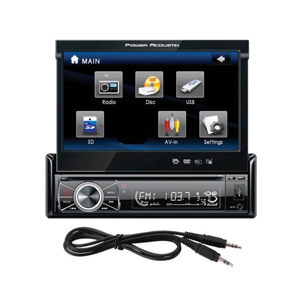Power Acoustik PTID8920 7" Single Din InDash FlipUp Source Unit