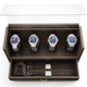 thumbnail image 1 of Organizador de caja de reloj Timcorr de madera de nogal con tapa acrílica grande, 1 of 8