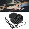 thumbnail image 3 of Veeki Clavier de Jeu d'Une Main, RGB Clavier Macro Rétroéclairé à une Main avec Repose-Poignet, 33 Touches Ergonomique Mini Clavier de Jeu avec Interrupteur Bleu pour PC Gamer PS5, Touches Multimédia de Soutien-051602, 3 of 5
