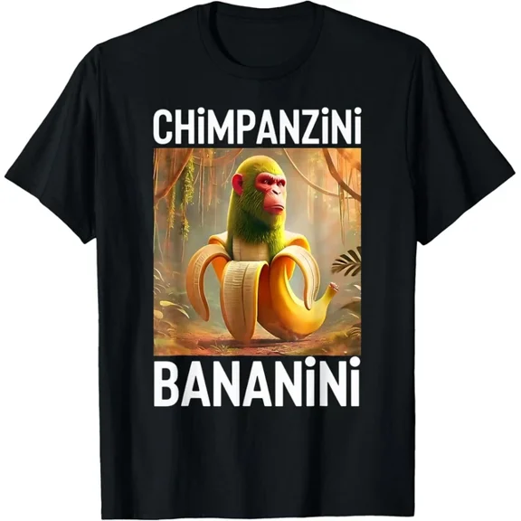 Chimpanzini Bananini - Italian Brainrot T-Shirt Unisex S-5XL Hot Trending Shirt, Vintage Birthday Gift
