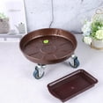 thumbnail image 6 of FOLOYORI 1Set Universal Wheel Flowerpot Tray Easy to Move for Home Decor Iron Material 26cm Inner Diameter, 6 of 8