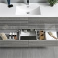thumbnail image 5 of Fresca Catania 60" Glossy Ash Gray Wall Hung Single Sink Modern Bathroom Vanity with Medicine Cabinet, 5 of 8