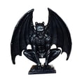 thumbnail image 3 of Escultura gótica de diablo, figura de guardián en miniatura, versátil y realista para el hogar. Negro, 3 of 9