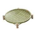 thumbnail image 3 of Cesta tejida de bambú apilable para aperitivos de frutas y cocina. 30cm, 3 of 9