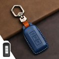 thumbnail image 2 of Key Fob Cover Compatible with Mitsubishi Outlander Eclipse Cross ASX RVR Mirage Keychain Case Holder Protector,3-Button-Blue, 2 of 7