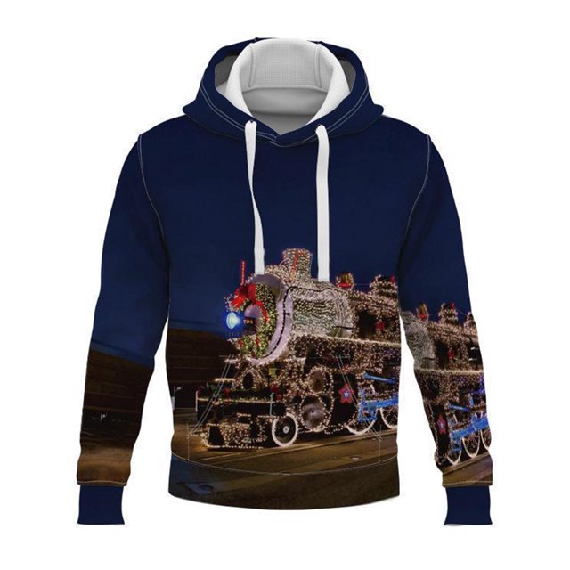 Innerwin Sweat à Capuche Homme Noël Manches Longues Coupe Régulière Style B m