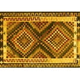thumbnail image 1 of Ahgly Company Machine Washable Indoor Rectangle Southwestern Yellow Country Area Rugs, 6' x 9', 1 of 4