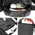thumbnail image 4 of Axelväskor för män, crossbody-väskor små budväskor för män, affärsväskor för herrar, casual väska, rese-telefonväskor för arbete, vandring (Grå), 4 of 5