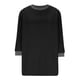 thumbnail image 5 of Camisas de vestir para mujer,Blusa informal de cuello redondo y manga 3/4 para mujer, tela suave de imitación de tela, cómoda para usar en casa, sopatenor, 5 of 9