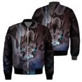 thumbnail image 2 of 2024 Chaqueta con cremallera con estampado 3D de perro para hombre, moda informal unisex, chaqueta de manga larga con cremallera para hombre, sudadera con capucha, ropa para hombre, 2 of 4