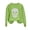 A-Mint Green, variant on CLOISE Crewneck Sweatshirt Womens Graphic Halloween Fleece Lining Trendy Pullover Tops Skull Long Sleeve Fall Winter Slim Clothes for Daily Wear Black XL