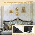 thumbnail image 3 of 4 Pcs Vintage Picture Frames, Golden Embossed Antique Picture Frames, Baroque Mini Photo Frames, Collage Wall Mount & Tabletop Photo Display for Gallery Home Decor, 3 of 6