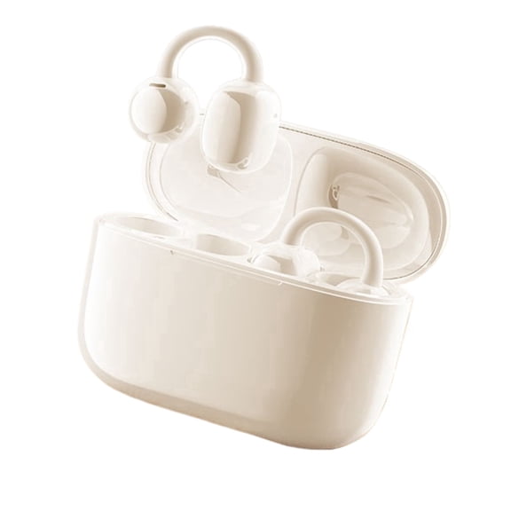 KSMOVIN White True Wireless Earbuds with Charging Case for Music and Calls