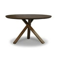 thumbnail image 5 of Grain Wood Furniture Cascais 48" Round Table with Tripod Base, Solid Wood with a Brown Oak Finish, 5 of 6