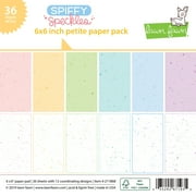 Lawn Fawn Single-Sided Petite Paper Pack 6"X6" 36/Pkg-Spiffy Speckles, 12 Designs/3 Each