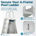 Aqua Select A-Frame Swing Up & Lock Ladder for Above Ground Pools ...