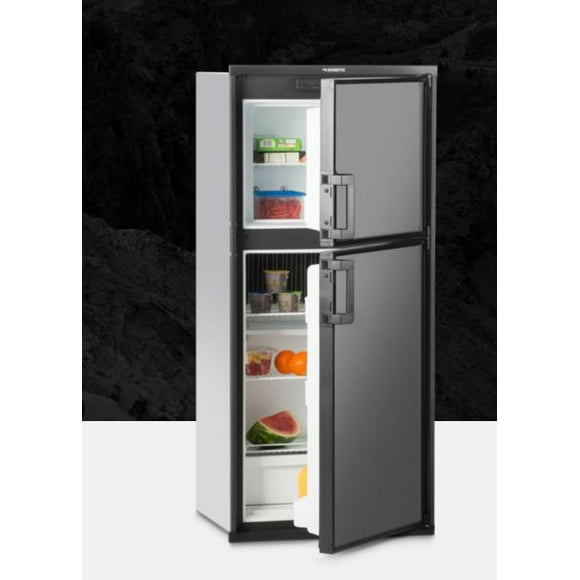 Dometic Refrigerator /Freezer DM2672RB1 Refrigerator /Freezer; Americana II; Dual Compartment 2 Door Refrigerator With Freezer; Permanent Bolt-In; 6 Cubic Foot; 110 Volt AC