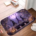 thumbnail image 5 of 1pc Halloween Pattern Absorbent Non-Slip Bathroom Thickened Flannel Rug Decor,Soft,Quick Drying,Suitable For Indoor/outdoor Use,Bathrooms,Bedrooms,Kitchens,Terrace,Laundry Rooms,16"x24", 5 of 9