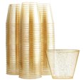 thumbnail image 1 of Inteprter Paquete de 100 vasos de plástico de un solo de 270 ml con purpurina para beber al aire libre, cocina, fiesta de cumpleaños, vajilla para Mostrada Inteprter HA061596-00B, 1 of 6