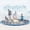 Cute Style, variant on 10 ft Extra Large Non-Slip Splash Pad 120" for Adult Kids and Dog, Giant Thicken Sprinkler Pool Summer Outdoor Toys Fun Backyard Fountain Play Mat for Family Pet Dog(Blue,Square Style)
