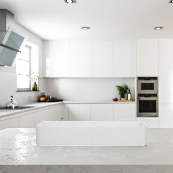 SEWACC Drawer Organizer Kitchen Drawer Organizer PP Easy Access Household Users Bedroom 3Pcs