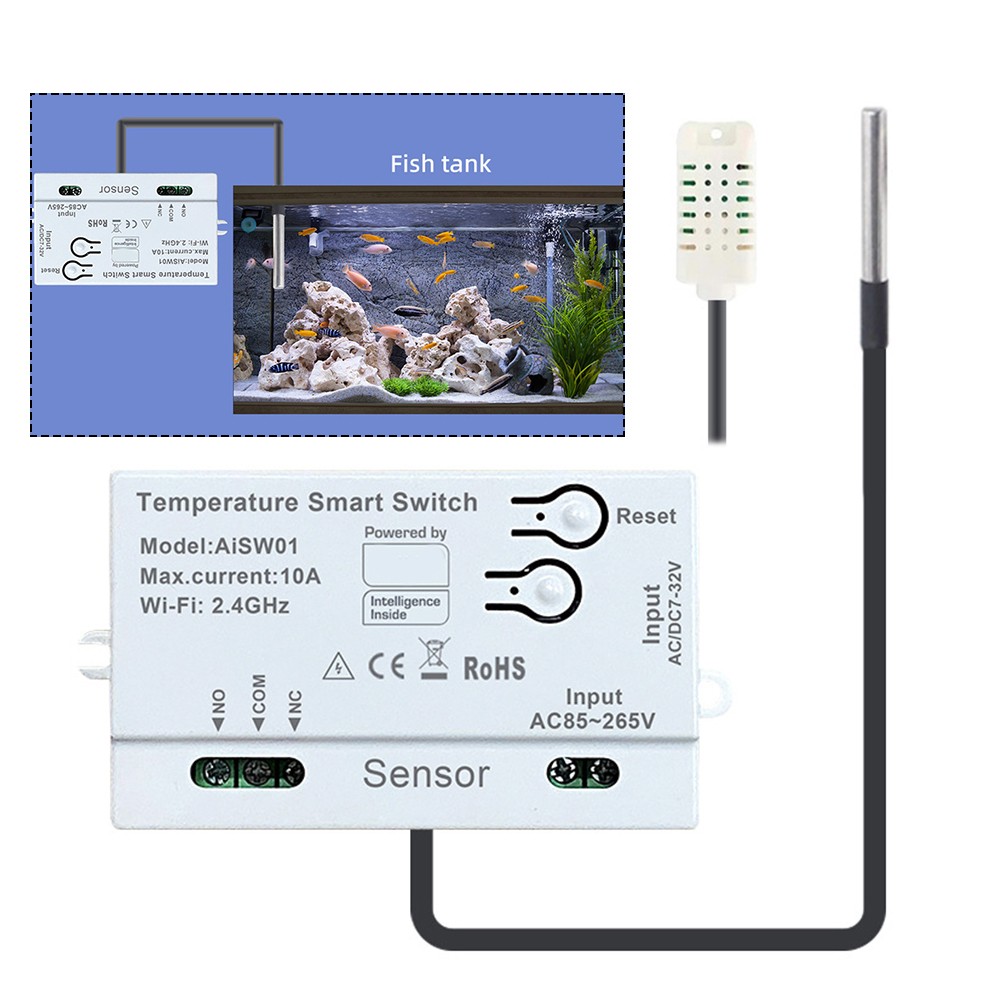 WiFi Temperature and Humidity Sensor with Remote Control Functionality