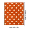 thumbnail image 3 of Comfort‑Focused Harvest Flannel Throw Blanket 51.2 x 59.1 Inch, Warm Pumpkin Pattern Blanket for Sofa Bed, Perfect Household Gift for Thanksgiving, 3 of 8