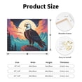 thumbnail image 2 of Lsque Cartoon Iceberg Bald Eagle Print Wall Art – Decorative Picture for Living Room, Bedroom, and Office (Horizontal), 2 of 6