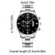thumbnail image 3 of Reloj de cuarzo de moda para hombre, diseño calado, caja de aleación, correa de cuero, reloj de pulsera informal de negocios, reloj de aleación., 3 of 6