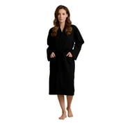 Womens Long Waffle Robe - Lightweight 100% Cotton